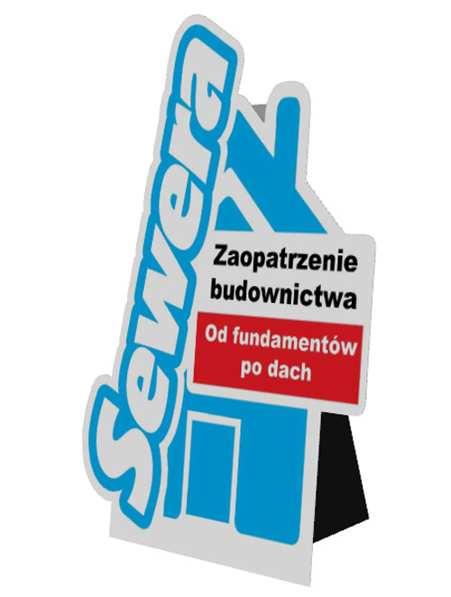 Plansza reklamowa z kartonu